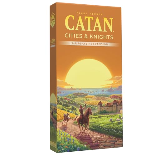Catan Cities & Knights - Espansione Per 5-6 Giocatori, 6A Edizione, Gioco Da Tavolo, Età 12+, 3-6 Giocatori, Tempo Di Gioco: 60-90 Minuti