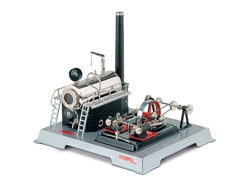 Wilesco Macchina A Vapore In Miniatura D 22, Argento, Classico, Unisex, 350X290X320 Mm, Per Appassionati Di Macchine A Vapore O Simili, Adulti