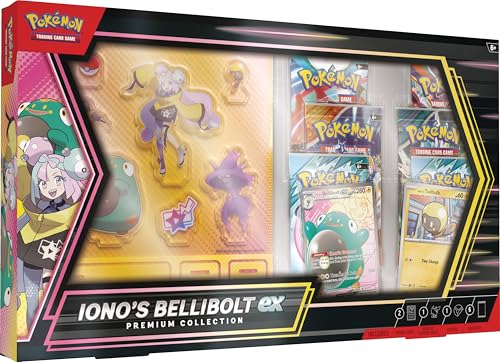 Pokémon- Iono’S Bellibolt Ex Premium Collection Iono Collezione, Multicolore, 100-10431 : C : En : 45 :