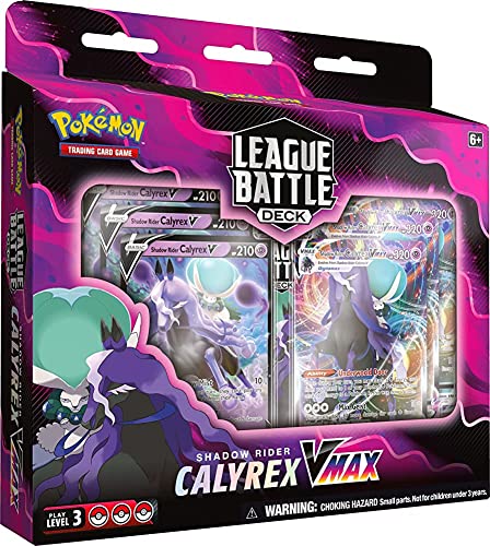Pokémon- Calyrex Vmax League Mazzo Di Battaglia Della Lega, Colore Nero, 290-85042