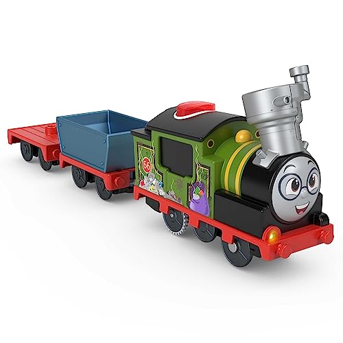 Thomas And Friends Trenino Giocattolo Parlante, Alimentato A Batteria, Motorizzato Con Frasi Suoni E Carico Per Giochi In Età Prescolare, Versione Ing