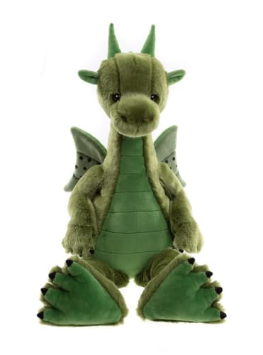 Charlie Bears Deck Bearhouse Dragon Teddy Bear - Drago Da Collezione In Peluche Con Pelle Morbida E Design Accattivante