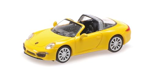 Minichamps 870068040 Porsch. 911 Targa Yellow 2014 - Scala 1/87 - Modellino Auto