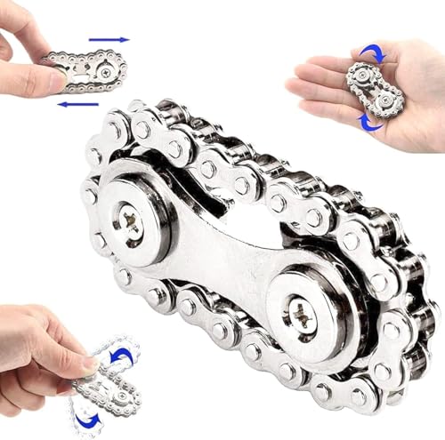 Yeefunjoy Fidget Bike Chain Fidget Toy Allevia Il Riduttore Di Stress - Linkage Bike Chain Ruota Design Doppio Gears, Finger Toy Perfetto Per Adulti B
