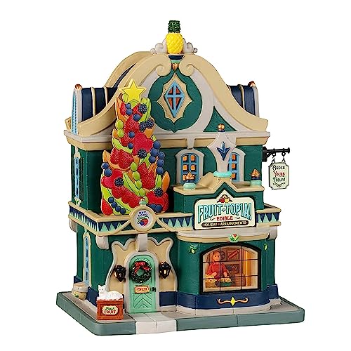 Lemax- Caddington Village Lighted Building: Fruit-Topia, Multicolore, 35060