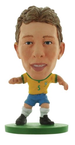 Soccerstarz Brazil International Figurine Blister Dotato Di Lucas Leiva Prima Maglia