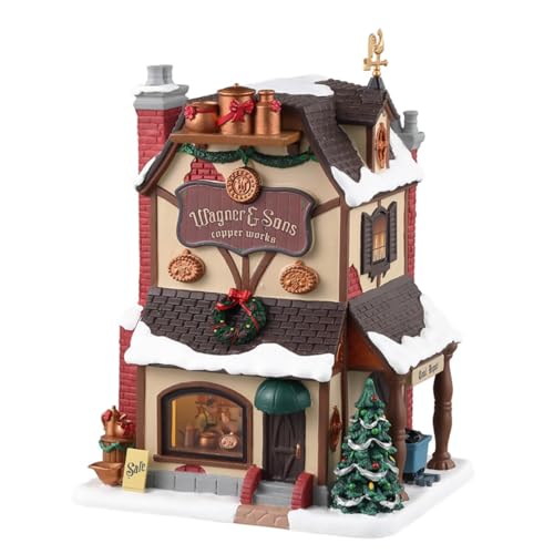 Lemax- Caddington Village Lighted Building: Wagner & Sons Copper Works, Multicolore, 35067