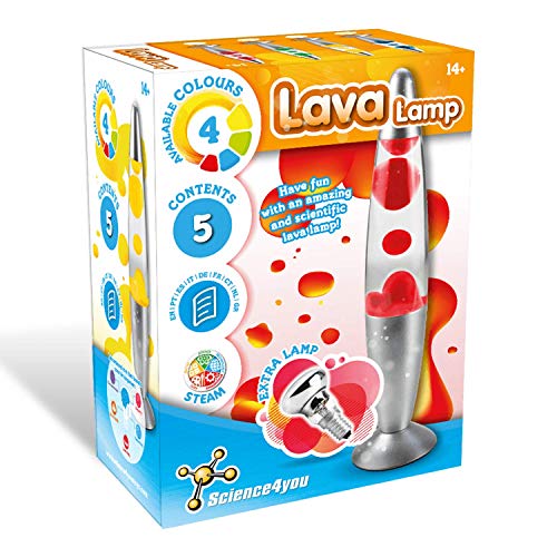 Science4You Lampada Lava Colorata Per Bambini +8 Anni - Luce Ambientale E Tecnologia Per Bambini, Esperimenti Scientifici Per Bambini, Giochi Educativ