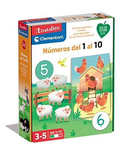 Clementoni- Aprende A Contar Does Not Apply Animals Educativo Impara I Numeri Da 1 A 10 Con 3 Modalità Di Gioco 18X23X5,5 Cm, Multicolore, One Size, 5