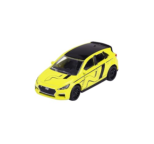 Majorette – Racing Cars – Hyundai I30N Giocattolo Auto Altamente Dettagliata, Scala 1:64 (7,5 Cm), Con Carta Collezionabile, Modello Auto Per Bambini