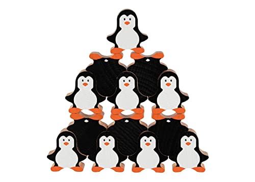 Goki- Set Impilabile Pinguini Giocattoli Per Impilare E Adattarsi, Colore (Multicolore), 58683