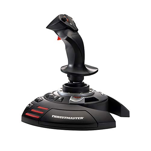 Thrustmaster T.Flight Stick X, Joystick Con Controllo Timone, Pulsanti E Assi Riprogrammabili, Impugnatura Rotante, Manetta Integrata, Grilletto Per F