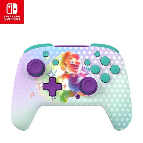 Turtle Beach Rematch: Invincible Mario Wireless Controller - Tutti I Nintendo Switch, Si Illumina Al Buio, Batteria Ricaricabile, Licenza Ufficiale Ni