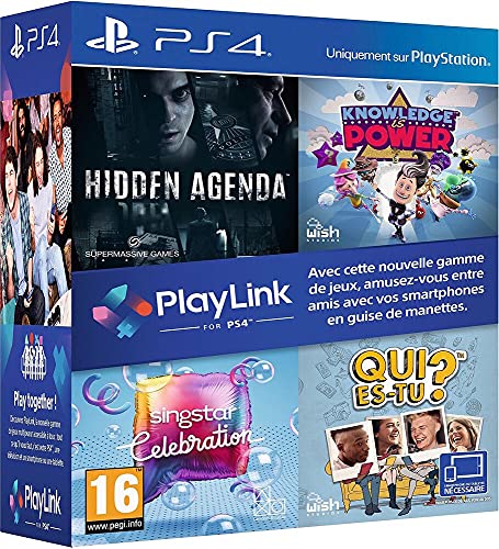 Pack Jeux Playlink Ps4: Qui Es Tu ? + Knowledge Is Power + Singstar Celebration + Hidden Agenda - Playstation 4 [Edizione: Francia]