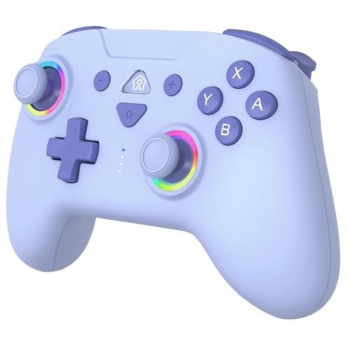 Subsonic - Joystick Senza Fili Per Switch/Switch 2 – Wireless Controller Bluetooth Con Led, Vibrazione E Giroscopio - Blu Dolce