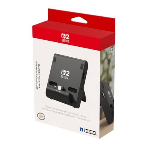 Hori Playstand Dual Usb Per Nintendo Switch 2 - Licenza Ufficiale Nintendo