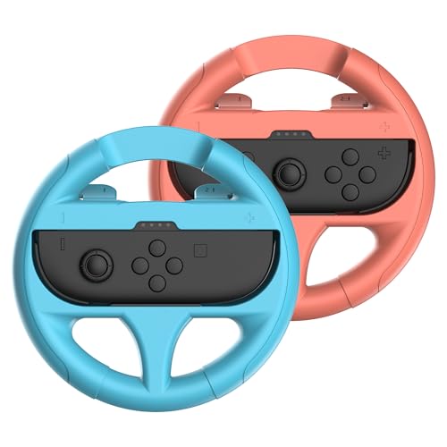 Subsonic - Confezione Da 2 Volanti Per Nintendo Switch E Switch 2 Joycons - Compatibile Con Switch E Switch 2 Joy-Con - Blu E Rosso