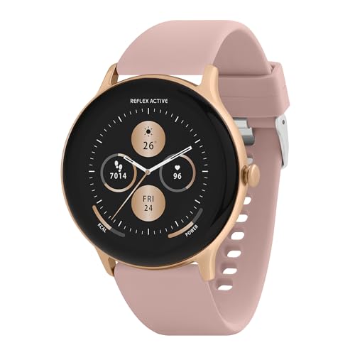 Reflex Active Smart Watch Series 22 Da Donna Rosa 3,5 Cm Fitness Tracker Chiamate, Notifiche, Cardiofrequenzimetro, Contacalorie, Compatibile Con Andr