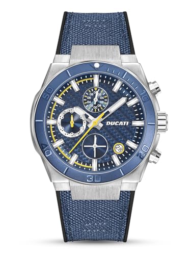 Ducati Orologio Analogico Da Uomo Con Quadrante Blu - Dtwgo0001204