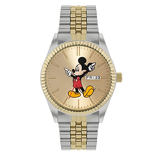 Disney Orologio Analogico Al Quarzo Unisex Adulti Con Cinturino In Acciaio Inossidabile Mk8185