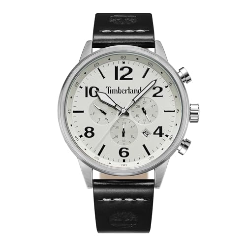 Timberland Orologio Analogico Al Quarzo Uomo Con Cinturino In Pelle Tdwgf2182403