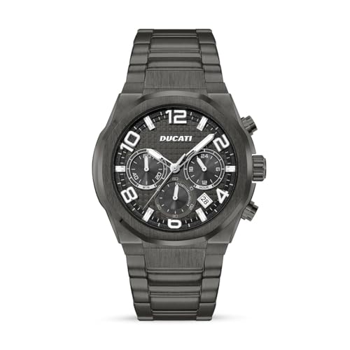 Ducati Orologio Analogico Da Uomo Con Quadrante Grigio - Dtwgi0001105