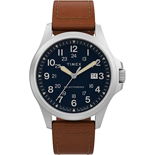 Timex Orologio Analogico Al Quarzo Uomo Con Cinturino In Pelle Tw2V03600
