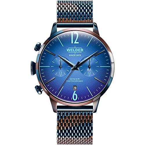 Reloj Welder Wwrc820 Smoothy Hombre Azul Acero