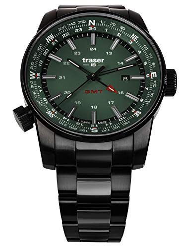 Traser Orologio Analogueico Quarzo Uomo Con Cinturino In Acciaio Inox 109525