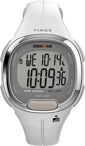 Timex Orologio Digitale Da Donna Con Cinturino In Plastica Tw5M47800, Bianco