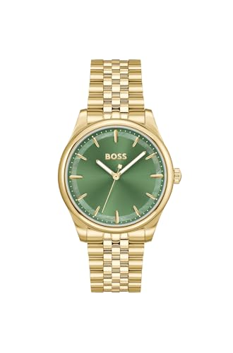 Boss Orologio Con Movimento Al Quarzo A Tre Lancette Da Donna Collezione Graceful Con Cinturino In Acciaio Inossidabile Dorato - 1502780
