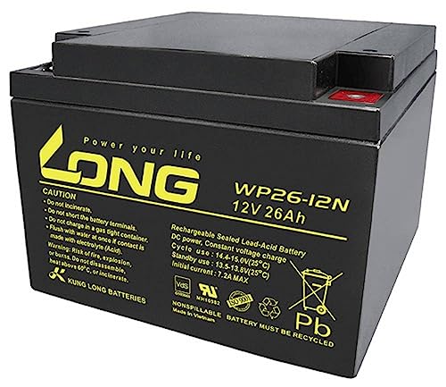 Long Wp26-12N-M Wp26-12N-M Bleibatteria Ricaricabile 12V 26Ah Blei-Vlies (Agm) (B X H X T) 166 X 125 X 175Mm M5-Schra