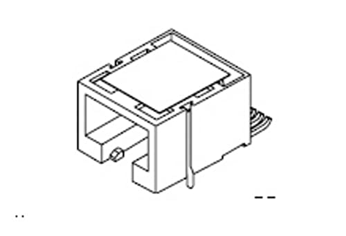 Molex Cat 3 Mod Jack/Plug Presa Nero 205 Pz.
