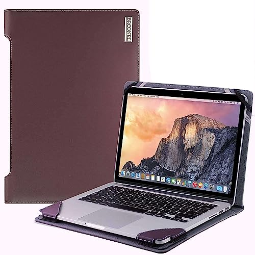 Broonel - Serie Di Profili - Custodia In Pelle Viola - Compatibile Con Hp Spectre 13 X360