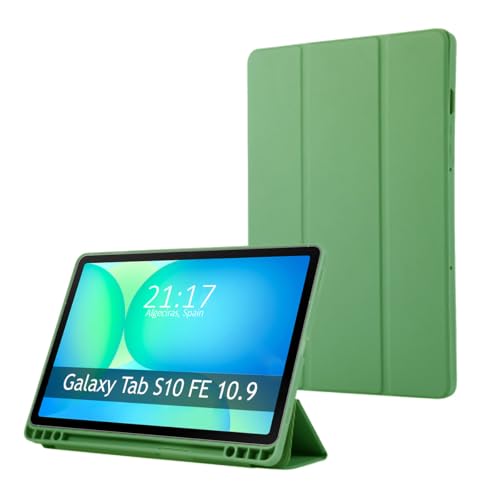 Custodia A Libro Smart Per Samsung Galaxy Tab S10 Fe Colore Verde