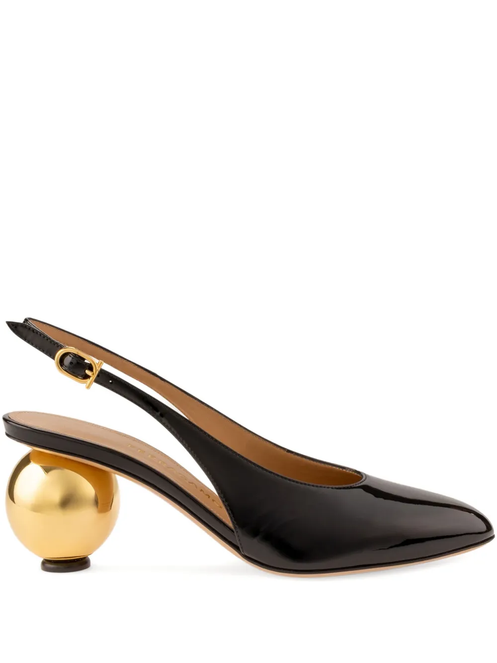 Ferragamo 55mm spherical-heel pumps - Nero