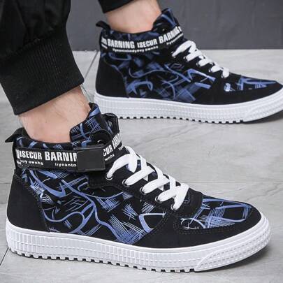 Scarpe sportive casual da uomo, scarpe da skate antiscivolo, scarpe da skate per studenti, sneaker alta versatile per tutte le stagioni