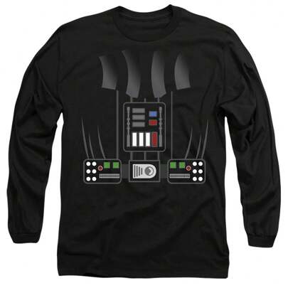 T-shirt costume unisex adulto Darth Vader (Nero)