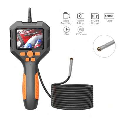 Endoscopio industriale, boroscopio digitale 1080P, telecamera a serpente impermeabile IP68, telecamera elettronica, acquisizione immagini video, telec
