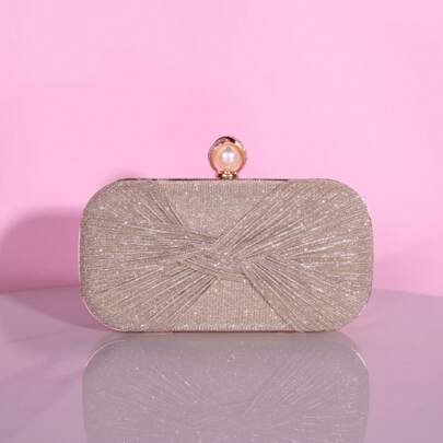 Elegante clutch mini plissettata da donna alla moda