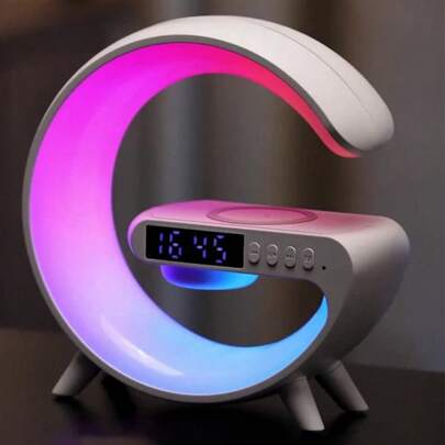 Lampada speaker G-Contour RGB Fusion - Audio HD Bluetooth 5.3 e sincronizzazione musicale, illuminazione multispettrale programmabile, sveglia alba +