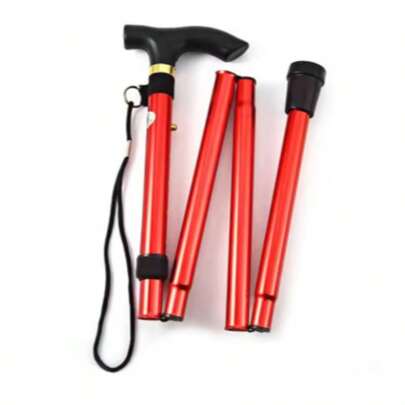 Trekking Campeggio Bastoncini da alpinismo Bastone da passeggio Bastone telescopico Bastoncini da trekking Bastone pieghevole Stampelle Palo unisex