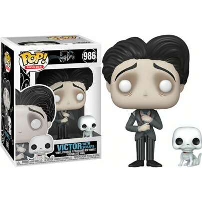 POP FIGURE THE CORPSE BRIDE VICTOR CON SCRAPS - Funko Pop Edizione Limitata da Collezione - Funko Pop Design Dettagliato e Realistico - Funko Pop Idea