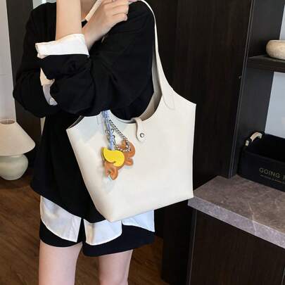 Nuova borsa alla moda per donna, di stile di alta qualità, semplice e versatile da abbinare, grande capacità, può essere usata come borsa a mano o a s
