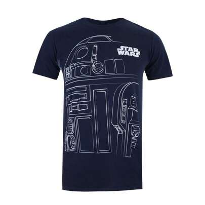 Maglietta da uomo R2D2 (Marina/Bianco)