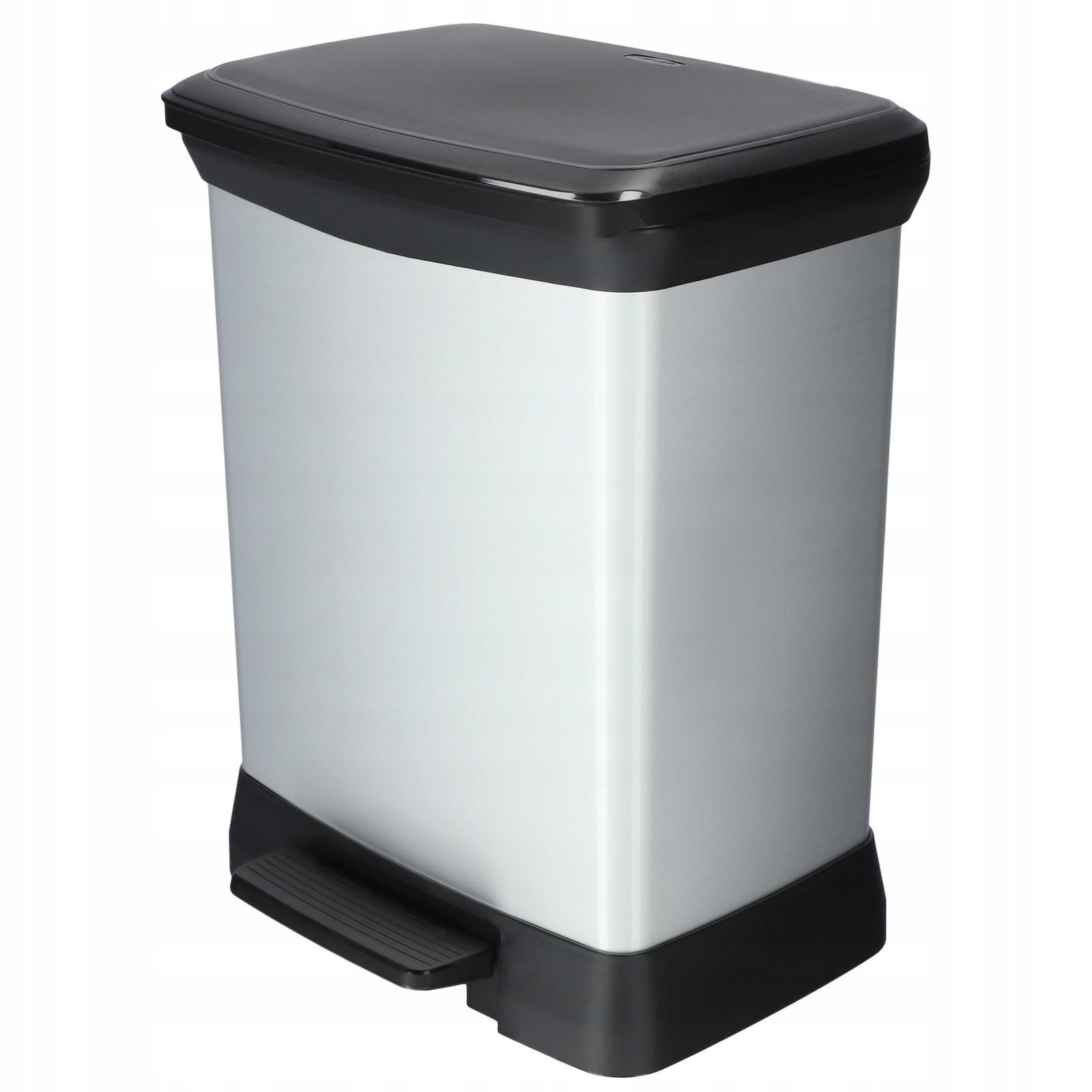 Poubelle Curver 30 L, argent