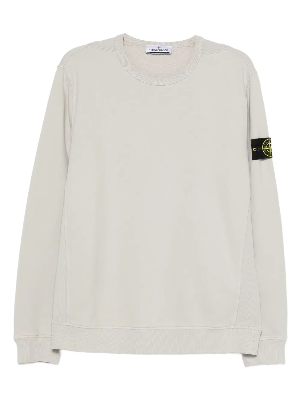 Stone Island logo-patch crew-neck sweatshirt - Grigio