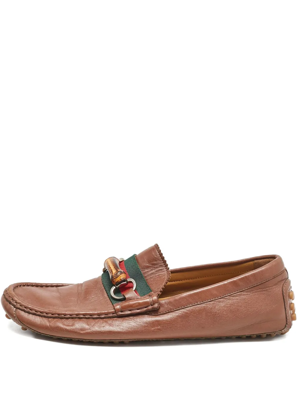 Gucci Pre-Owned Horsebit-detail loafers - Marrone