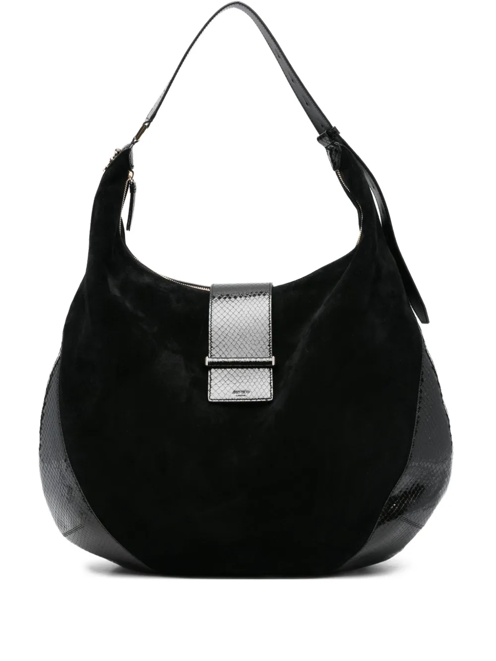 Jimmy Choo suede-leather shoulder bag - Nero