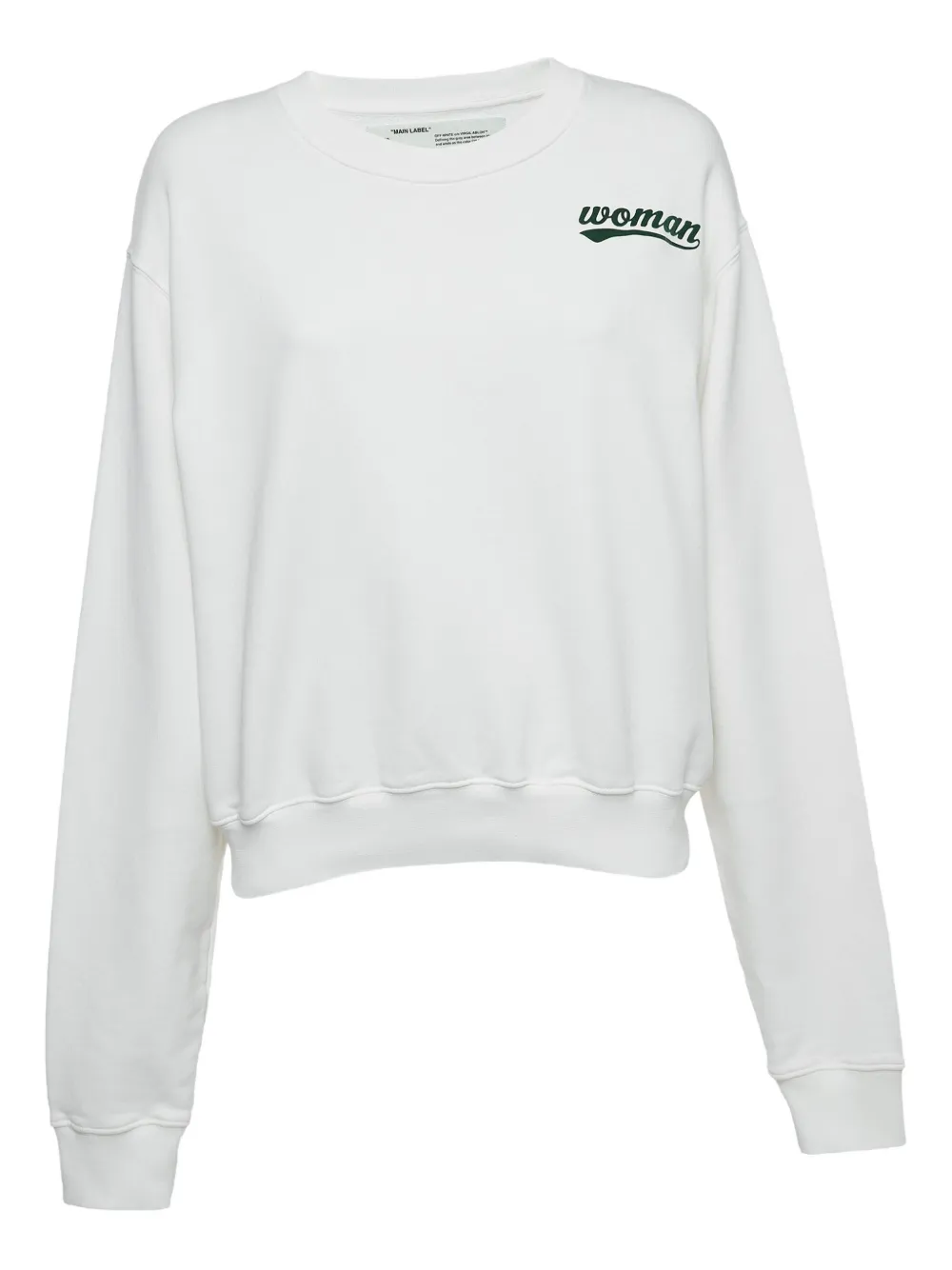 Off-White Pre-Owned floral-motif sweatshirt - Bianco